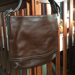Brown Leather COACH Purse